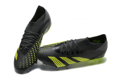 Men's Adidas Predator Accuracy.1 FG Firm Ground High-Tops Football Boots - Black/Yellow