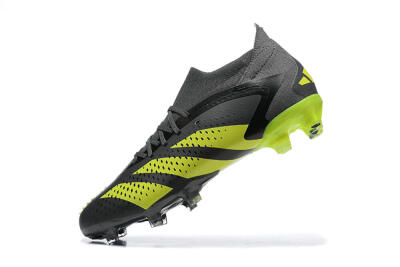 Men's Adidas Predator Accuracy.1 FG Firm Ground High-Tops Football Boots - Black/Yellow