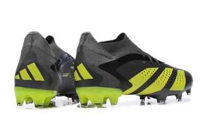 Men's Adidas Predator Accuracy.1 FG Firm Ground High-Tops Football Boots - Black/Yellow