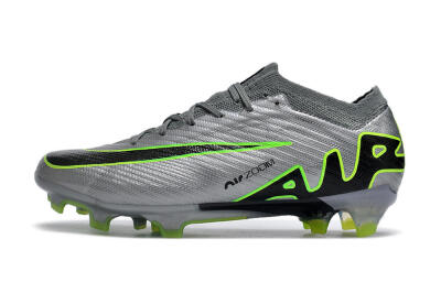 Men's Nike Air Zoom Mercurial Vapor 15 Elite FG Firm Ground Low-Tops Football Boots - Silver/Black/Yellow