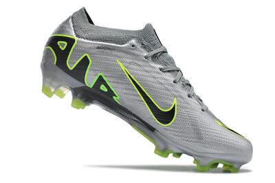 Men's Nike Air Zoom Mercurial Vapor 15 Elite FG Firm Ground Low-Tops Football Boots - Silver/Black/Yellow