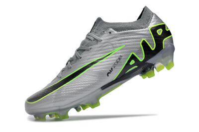 Men's Nike Air Zoom Mercurial Vapor 15 Elite FG Firm Ground Low-Tops Football Boots - Silver/Black/Yellow