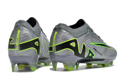Men's Nike Air Zoom Mercurial Vapor 15 Elite FG Firm Ground Low-Tops Football Boots - Silver/Black/Yellow