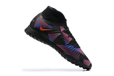 Men's Nike Phantom Luna Elite TF Artificial Turf High-Tops Football Shoes - Black/Blue/Red/Pink