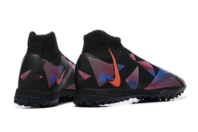 Men's Nike Phantom Luna Elite TF Artificial Turf High-Tops Football Shoes - Black/Blue/Red/Pink