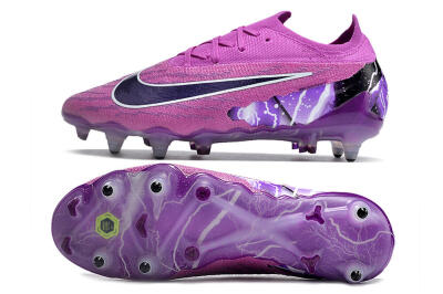 Men's Nike Phantom GX Thunder Elite Link SG Soft Ground Low-Tops Football Boots - Purple/White/Black