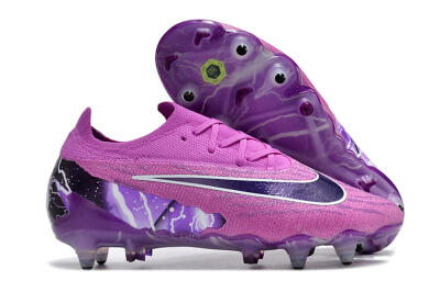 Men's Nike Phantom GX Thunder Elite Link SG Soft Ground Low-Tops Football Boots - Purple/White/Black