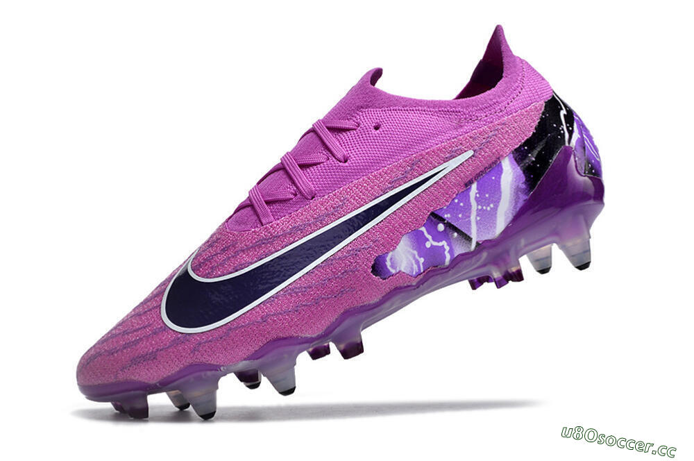 Men's Nike Phantom GX Thunder Elite Link SG Soft Ground Low-Tops Football Boots - Purple/White/Black 5