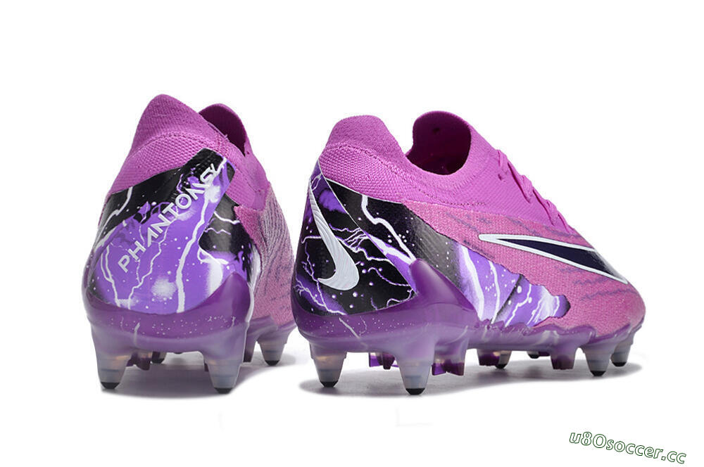 Men's Nike Phantom GX Thunder Elite Link SG Soft Ground Low-Tops Football Boots - Purple/White/Black 6