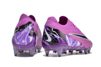Men's Nike Phantom GX Thunder Elite Link SG Soft Ground Low-Tops Football Boots - Purple/White/Black
