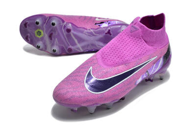 Men's Nike Phantom GX Thunder Elite DF Link SG Soft Ground High-Tops Football Boots - Purple/White/Black