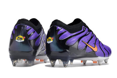 Men's Nike Air Zoom Mercurial Vapor 15 Elite SG Soft Ground Low-Tops Football Boots - Purple/Black/Orange