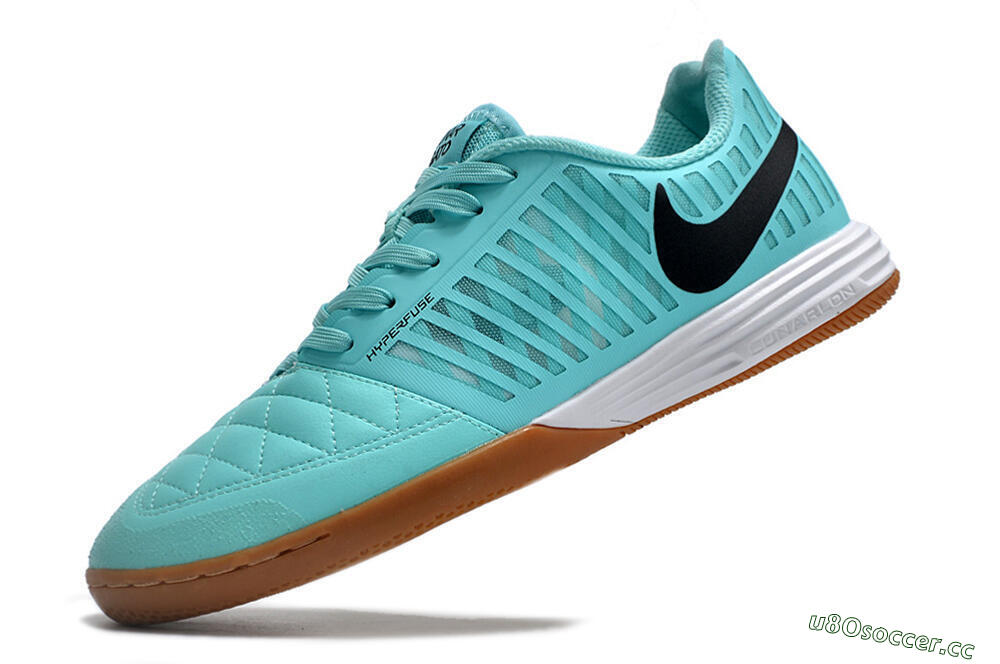 Men's Nike Lunar Gato 2 IC Indoor & Futsal Low-Tops Football Shoes - Jade/Black/White 5