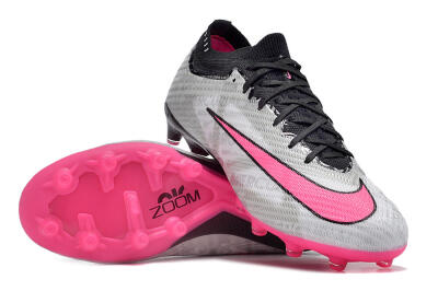 Men's Nike Air Zoom Mercurial Superfly 9 Elite FG Firm Ground Low-Tops Football Boots - Silver/Pink/Black