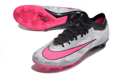 Men's Nike Air Zoom Mercurial Superfly 9 Elite FG Firm Ground Low-Tops Football Boots - Silver/Pink/Black