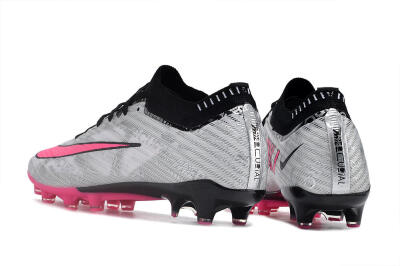 Men's Nike Air Zoom Mercurial Superfly 9 Elite FG Firm Ground Low-Tops Football Boots - Silver/Pink/Black