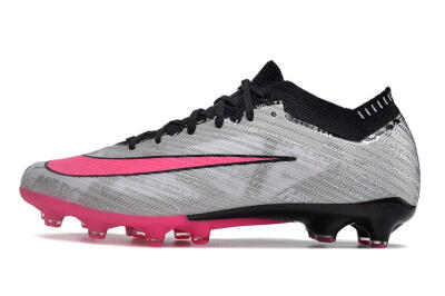 Men's Nike Air Zoom Mercurial Superfly 9 Elite FG Firm Ground Low-Tops Football Boots - Silver/Pink/Black
