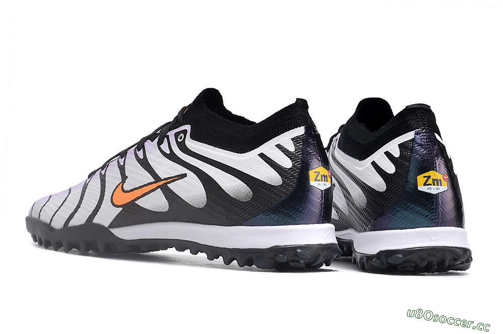 Unisex Nike Air Zoom Mercurial Vapor 14 Elite TF Artificial Turf Low-Tops Football Shoes - Purple/Black/Orange 4
