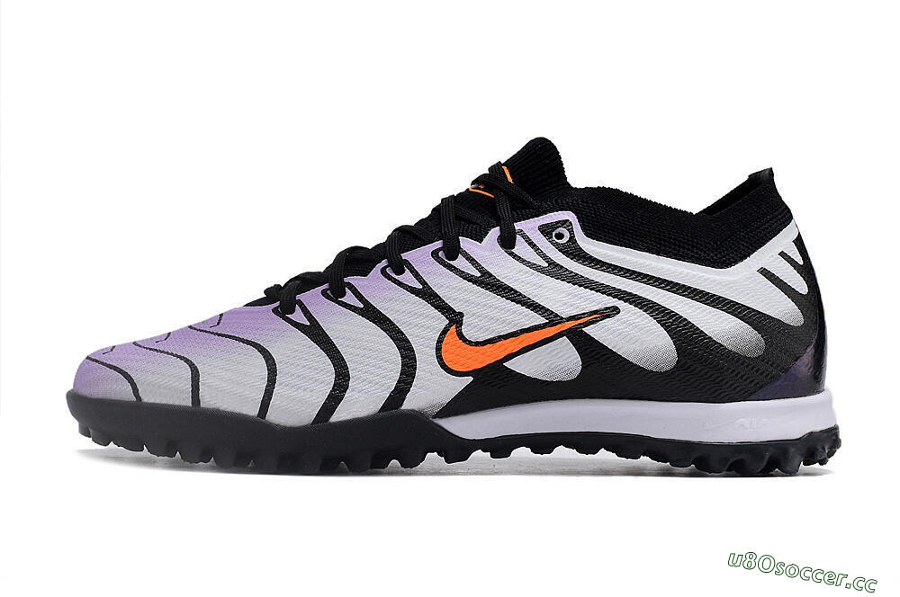 Unisex Nike Air Zoom Mercurial Vapor 14 Elite TF Artificial Turf Low-Tops Football Shoes - Purple/Black/Orange 0