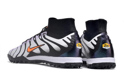 Unisex Nike Air Zoom Mercurial Superfly 9 Elite TF Artificial Turf High-Tops Football Shoes - Purple/Black/Orange