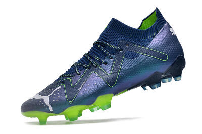 Men's Puma Future Ultimate FG Firm Ground Low-Tops Football Boots - Blue/Black/Yellow