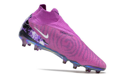 Men's Nike Phantom GX DF Elite FG Firm Ground High-Tops Football Boots - Purple/Black/White/Gold