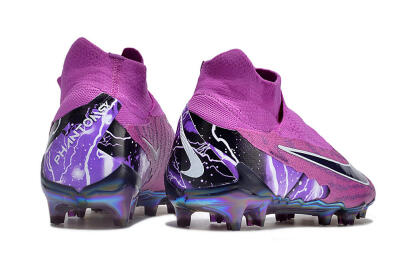 Men's Nike Phantom GX DF Elite FG Firm Ground High-Tops Football Boots - Purple/Black/White/Gold