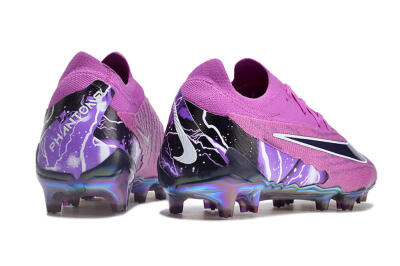 Men's Nike Phantom GX Elite FG Firm Ground Low-Tops Football Boots - Purple/Black/White/Gold