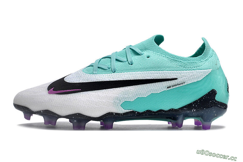Men's Nike Phantom GX Elite FG Firm Ground Low-Tops Football Boots - Silver/Blue/Purple/Black 0