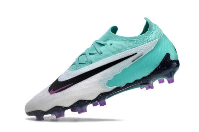 Men's Nike Phantom GX Elite FG Firm Ground Low-Tops Football Boots - Silver/Blue/Purple/Black
