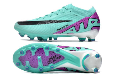 Men's Nike Air Zoom Mercurial Vapor 15 Elite AG Artificial Grass Low-Tops Football Boots - Blue/Purple/Black