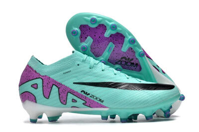 Men's Nike Air Zoom Mercurial Vapor 15 Elite AG Artificial Grass Low-Tops Football Boots - Blue/Purple/Black