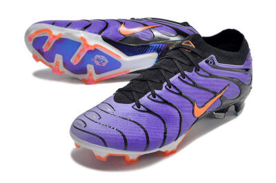 Unisex Nike Air Zoom Mercurial Vapor 15 Elite FG Firm Ground Low-Tops Football Boots - Purple/Black/Orange/Gold