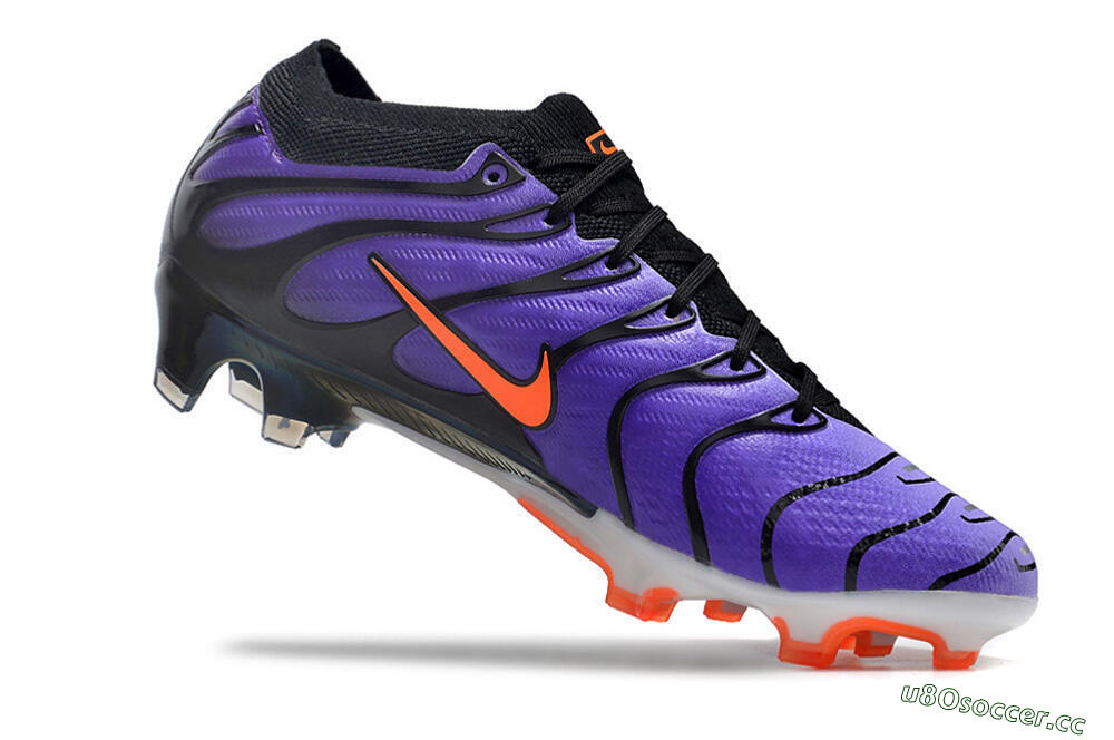 Unisex Nike Air Zoom Mercurial Vapor 15 Elite FG Firm Ground Low-Tops Football Boots - Purple/Black/Orange/Gold 4