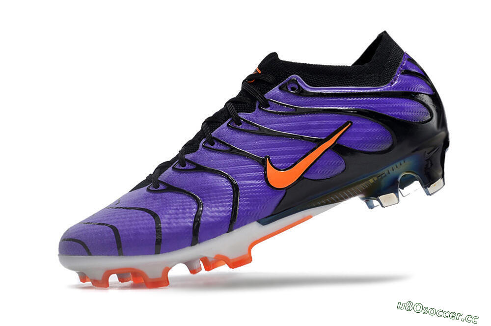 Unisex Nike Air Zoom Mercurial Vapor 15 Elite FG Firm Ground Low-Tops Football Boots - Purple/Black/Orange/Gold 5