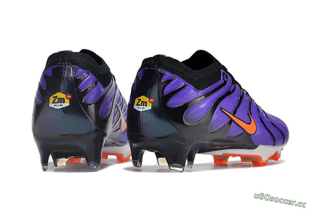 Unisex Nike Air Zoom Mercurial Vapor 15 Elite FG Firm Ground Low-Tops Football Boots - Purple/Black/Orange/Gold 6
