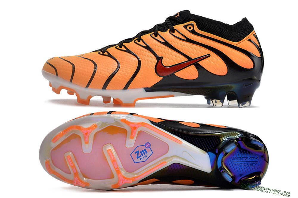 Unisex Nike Air Zoom Mercurial Vapor 15 Elite FG Firm Ground Low-Tops Football Boots - Orange/Black/Red 1