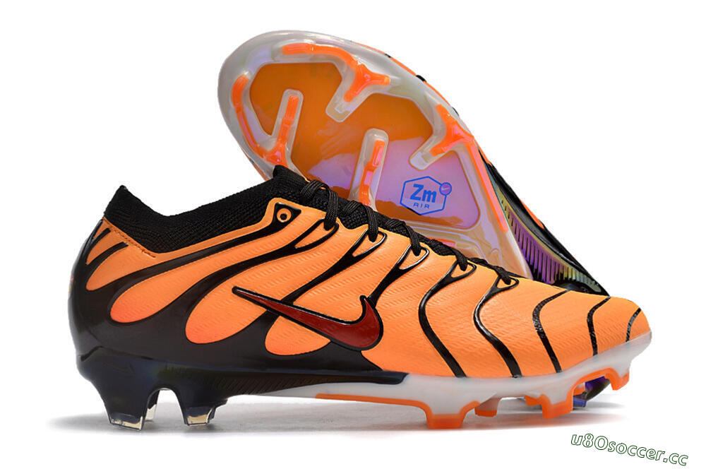 Unisex Nike Air Zoom Mercurial Vapor 15 Elite FG Firm Ground Low-Tops Football Boots - Orange/Black/Red 2