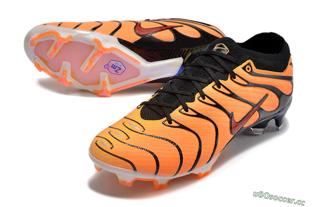 Unisex Nike Air Zoom Mercurial Vapor 15 Elite FG Firm Ground Low-Tops Football Boots - Orange/Black/Red 3