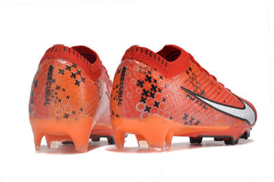 Men's Nike AIR Zoom Mercurial Vapor 15 Elite FG Firm Ground Low-Tops Football Boots - Orange/White/Black