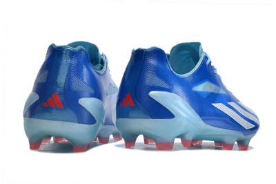 Men's Adidas X Crazyfast+ FG Firm Ground Low-Tops Football Boots - Blue/White/Jade