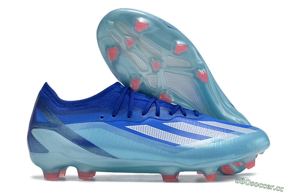Men's Adidas X Speedportal.1 FG Firm Ground Low-Tops Football Boots - Blue/Silver/Jade 2