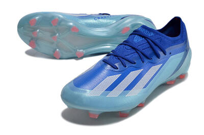 Men's Adidas X Speedportal.1 FG Firm Ground Low-Tops Football Boots - Blue/Silver/Jade
