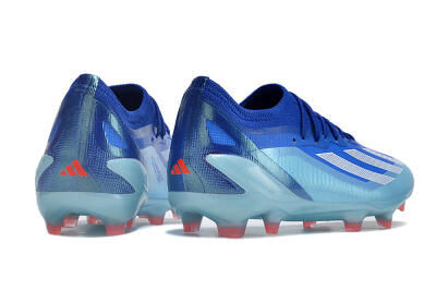 Men's Adidas X Speedportal.1 FG Firm Ground Low-Tops Football Boots - Blue/Silver/Jade