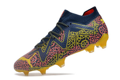 Men's Puma Future Ultimate Limited Edition FG Firm Ground Low-Tops Football Boots - Blue/Yellow/Red