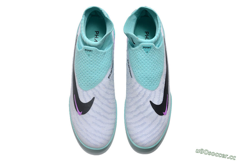 Unisex Nike Phantom GX Elite DF Link TF Artificial Turf High-Tops Football Shoes - White/Black/Jade 4