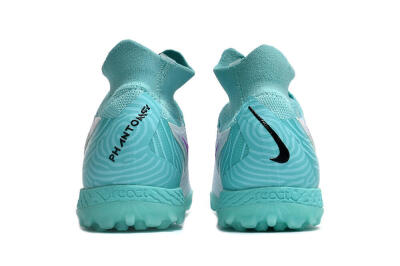 Unisex Nike Phantom GX Elite DF Link TF Artificial Turf High-Tops Football Shoes - White/Black/Jade