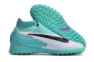 Unisex Nike Phantom GX Elite DF Link TF Artificial Turf High-Tops Football Shoes - White/Black/Jade
