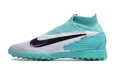 Unisex Nike Phantom GX Elite DF Link TF Artificial Turf High-Tops Football Shoes - White/Black/Jade