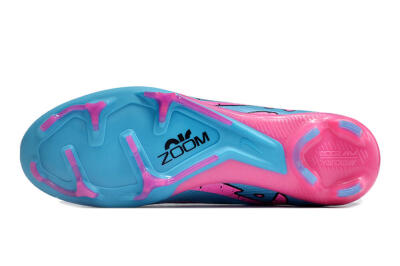 Unisex Nike Air Zoom Mercurial Vapor 15 Elite FG Firm Ground Low-Tops Football Boots - Blue/Pink/Black